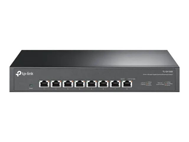 TP-Link TL-SX1008 V1 - Switch - stasjonær, rackmonterbar