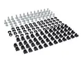 Eaton Tripp Lite Series Rack Enclosure Square Hole Hardware 12-24 Screws &amp; Washers 50PC Rack-monteringssett - svart