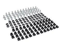 Eaton Tripp Lite Series Rack Enclosure Square Hole Hardware 12-24 Screws &amp; Washers 50PC Rack-monteringssett - svart