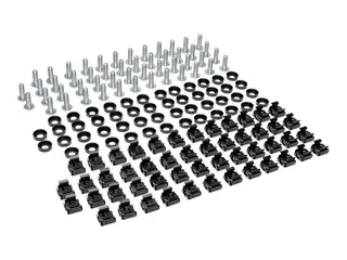 Eaton Tripp Lite Series Rack Enclosure Square Hole Hardware 12-24 Screws &amp; Washers 50PC Rack-monteringssett - svart