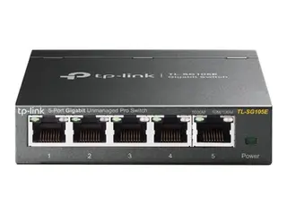 TP-Link Easy Smart TL-SG105E - Switch - 5 x 10/100/1000 stasjonær