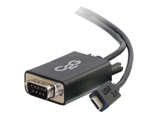 C2G USB 2.0 C to DB9 Serial RS232 Adapter Cable Black - / seriell-...