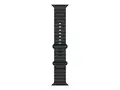Apple - B&#229;nd for smart armb&#229;ndsur 49 mm, svart titanfinish - 130 - 200 mm - svart - for Watch Herm&#232;s Series 9, SE 3, Series 10, Series 11, Series 8, Series 9, Ultra 2, Ultra 3