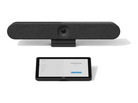 Logitech Tap IP Appliance Room Solutions Huddle + Small Rooms Videokonferansesett (Logitech Tap IP, Logitech Rally Bar Huddle) - grafitt - power adapter included