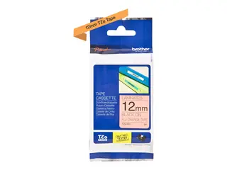 Brother TZe-B31 - Svart på fluorescerende oransje Rull (1,2 cm x 5 m) 1 kassett(er) laminert teip - for Brother PT-D210, D600, H110; P-Touch PT-1005, 1010, D210, D450, D800, E550, H101, P300