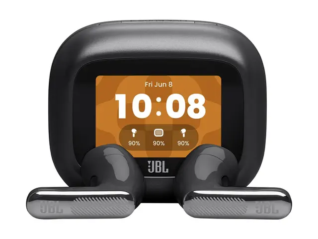 JBL LIVE Flex 4 - True wireless-hodetelefoner med mikrofon i øret - Bluetooth - aktiv støydemping - svart 