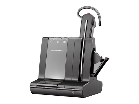 Poly Savi 8245-M - Savi 8200 series - hodesett i &#248;ret - konvertibel - DECT / Bluetooth - tr&#229;dl&#248;s - svart - Certified for Microsoft Teams