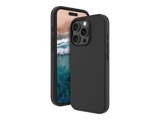 dbramante1928 Monaco - Baksidedeksel for mobiltelefon MagSafe-samsvar - silikon, plastikk - nattsvart - for Apple iPhone 16 Pro