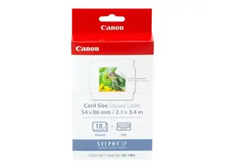 Canon KC-18IS - Skrivebåndskassett og papirsett for Canon SELPHY CP1000, CP1200, CP1300, CP820, CP900, CP910