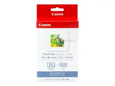 Canon KC-18IS - Skrivebåndskassett og papirsett for SELPHY CP1000,...