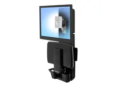 Ergotron StyleView Sit-Stand Vertical Lift, Patient Room monteringssett for LCD-skjerm / tastatur / mus / strekkodeskanner - svart