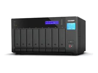 QNAP TVS-h874T - NAS-server - 8 brønner SATA 6Gb/s - RAID JBOD, 0, 1, 5, 6, 10, 50, 60 - RAM 64 GB - 2.5 Gigabit Ethernet - iSCSI støtte