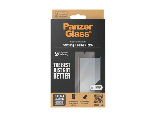 PanzerGlass - Skjermbeskyttelse for mobiltelefon klassisk passform...