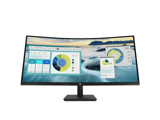 HP P34hc G4 - P-Series - LED-skjerm - kurvet - 34" - 3440 x 1440 W...