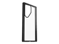 OtterBox React Series - Baksidedeksel for mobiltelefon polykarbonatlag, termoplastisk elastomer (TPE) - svart krystall (klar/svart) - for Samsung Galaxy S24 Ultra