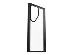 OtterBox React Series - Baksidedeksel for mobiltelefon polykarbonatlag, termoplastisk elastomer (TPE) - svart krystall (klar/svart) - for Samsung Galaxy S24 Ultra