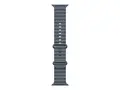 Apple - B&#229;nd for smart armb&#229;ndsur 49 mm, naturlig titanfinish - 130 - 200 mm - anker bl&#229; - for Watch Herm&#232;s Series 9, SE 3, Series 10, Series 11, Series 8, Series 9, Ultra 2, Ultra 3