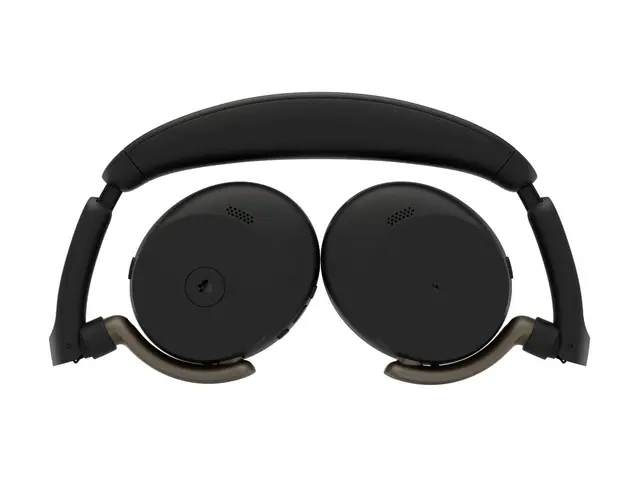 Jabra Evolve3 65 Flex MS - Hodesett - on-ear Bluetooth - trådløs, kablet - aktiv støydemping - USB-A via Bluetooth-adapter, USB-C - svart - Certified for Microsoft Teams, Zoom Certified, Works With Google Meet, MFi Certified 