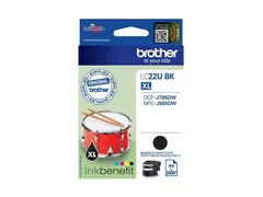 Brother LC22UBK - XL - svart - original - blekkpatron for Brother DCP-J785DW, DCP-J785DWXL, MFC-J985DW