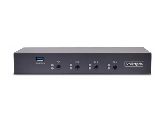 StarTech.com 4-Port KM Switch with Mouse Roaming, USB for Keyboard...
