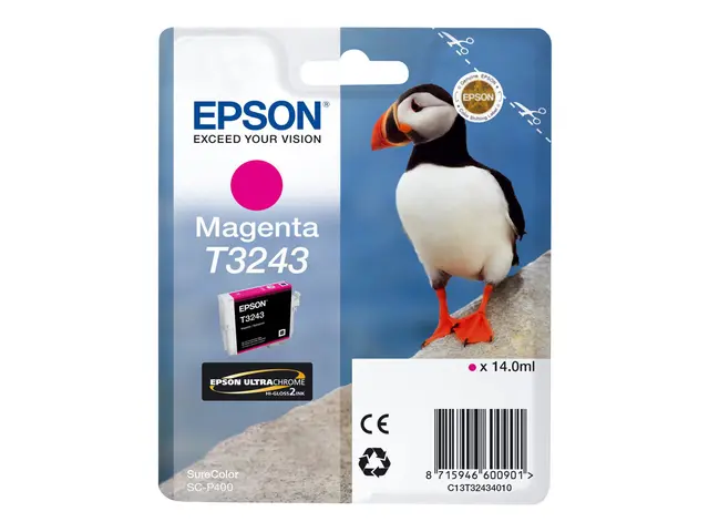 Epson T3243 - 14 ml - magenta - original - blekkpatron - for SureC...