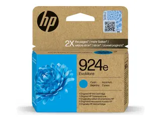 HP 924e EvoMore - 10 ml - cyan - original Officejet - blekkpatron - for Officejet Pro 8120e, 8130e