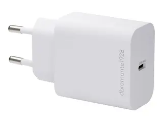 dbramante1928 re-charge - Strømadapter - løssalg 20 watt - 3 A - PD/PPS (24 pin USB-C) - hvit - Europa