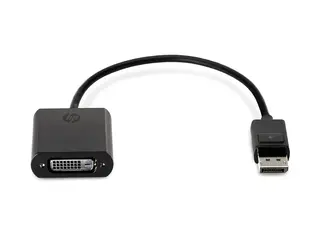 HP - DisplayPort-adapter - DisplayPort (hann) til DVI-D (hunn) svart - for ProBook 64X G4, 650 G4, 650 G5; ZBook 14 G2, 14u G4, 15 G2, 15u G2, 15u G3, 15u G4, 17 G3