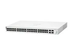 HPE Networking Instant On 1930 48G Class4 PoE 4SFP/SFP+ 370W Switch Switch - L3 - Styrt - 48 x 10/100/1000 (PoE) + 4 x 1 Gigabit / 10 Gigabit SFP+ - rackmonterbar - PoE (370 W)