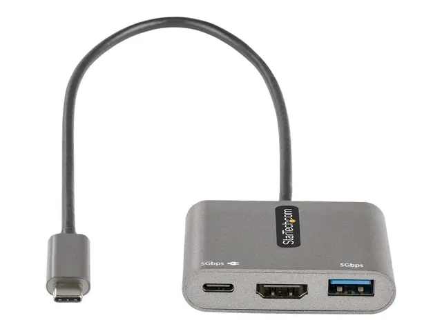 StarTech.com USB C Multiport Adapter, USB-C to HDMI 4K Video, 100W...