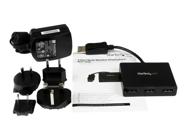 StarTech.com 3-Port Multi Monitor Adapter, DisplayPort 1.2 MST Hub...