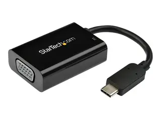 STARTECH.COM USB-C to VGA Adapter – with Power Delivery (USB PD) – USB C Ada