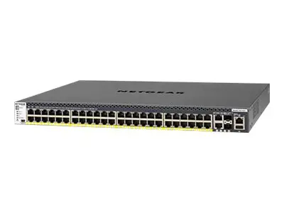NETGEAR M4300-52G-PoE+ - Switch - L3 - Styrt - 2 x 10/100/1000/100...
