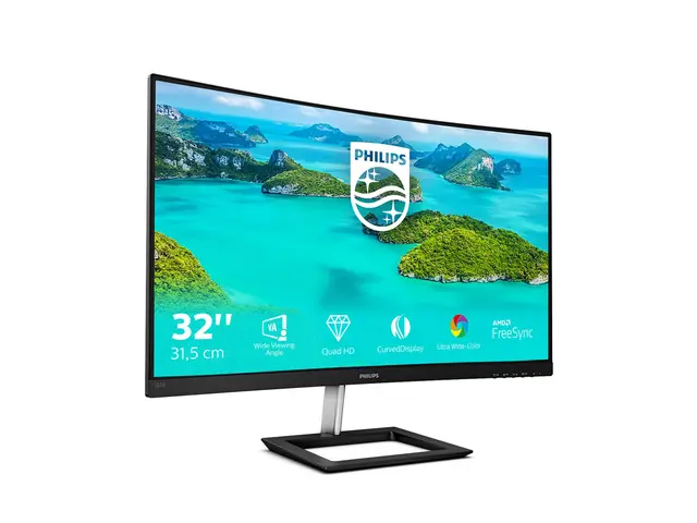 Philips E-line 325E1C - LED-skjerm - kurvet - 32" (31.5" synlig) -...