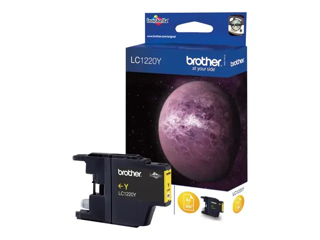 Brother LC1220Y - Gul original blekkpatron for DCP-J525W, DCP-J725...