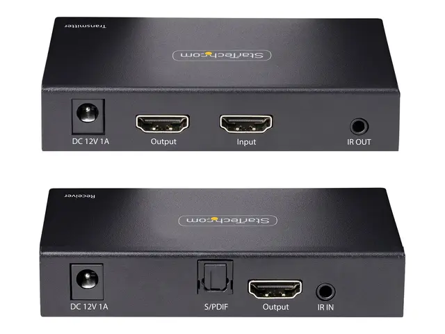 StarTech.com 4K HDMI Extender Over CAT5/CAT6 Cable, 60Hz HDR Video...