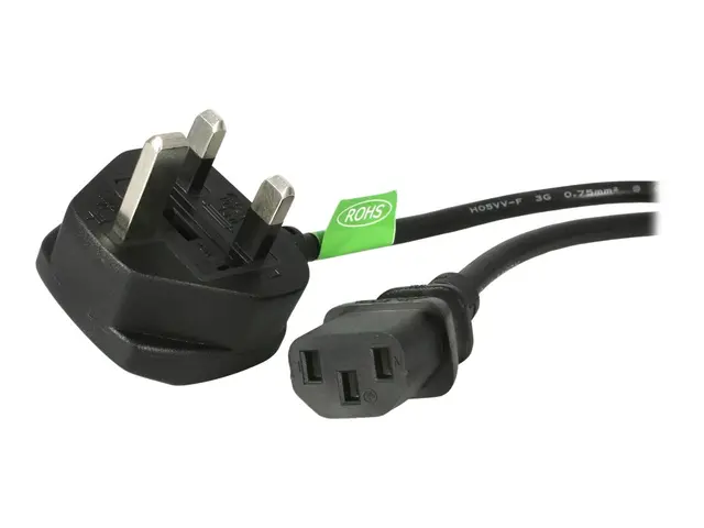 StarTech.com 6ft (1.8m) UK Computer Power Cable, 18AWG, BS 1363 to...