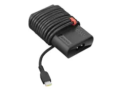 Lenovo ThinkPad 65W Slim AC Adapter (USB Type-C) Str&#248;madapter - AC 90-265 V - 65 watt - svart