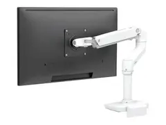 Ergotron LX - Monteringssett (leddarm, skrivebordsklemmemontering, stang, monteringsmaskinvare, forlengelsesdel, stangsokkel) for LCD-skjerm - lav profil - matt svart - skjermst&#248;rrelse: inntil 34&quot; - skrivebord