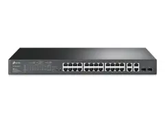 TP-Link JetStream TL-SL2428P V6.6 - Switch L3 - smart - 24 x 10/100 + 2 x kombo-Gigabit SFP - rackmonterbar - PoE+ (250 W)