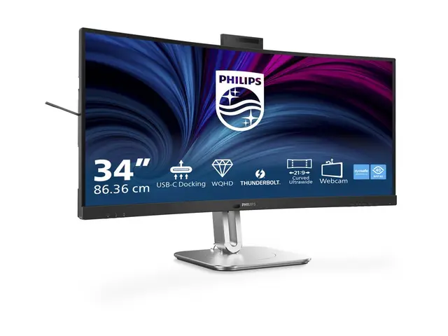 Philips 34B2U6603CH - 6000 Series LED-skjerm kurvet 34" 3440 x 144...