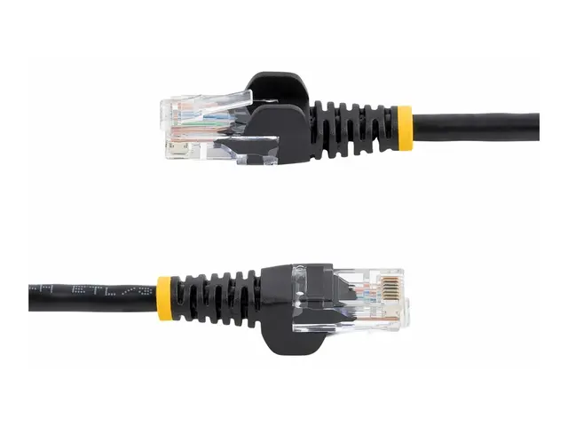 Startech 3m Black Cat5e / Cat 5 Snagless Patch Cable - Koblingskab...