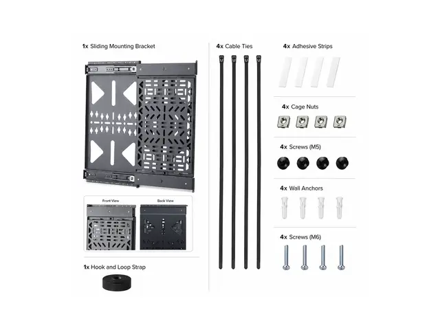 Startech - Monteringssett (lagerpanel) - utskyvbar - for strømmerb...