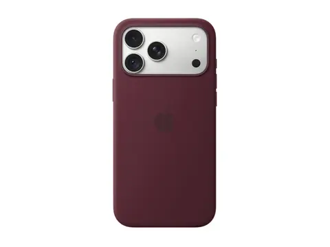 Apple - Beskyttende deksel for mobiltelefon MagSafe-samsvar - silikon - burgunder - for iPhone 18 Pro Max