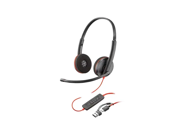 HP Poly Blackwire 3220 - 3200 Series hodesett on-ear kablet USB-C ...