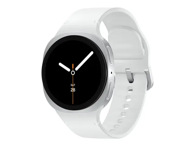 Samsung Galaxy Watch8 - 40 mm sølvfarget smartklokke med sportsbån...