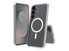Screenor Bumper - Beskyttende deksel for mobiltelefon MagSafe-samsvar - termoplast-polyuretan (TPU), akryl - gjennomsiktig - for Samsung Galaxy S26 FE
