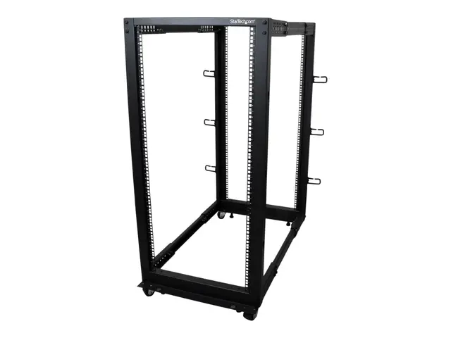 StarTech.com 25U 19" Open Frame Server Rack, 4 Post Adjustable Dep...