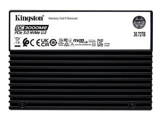 Kingston DC3000ME - SSD - Enterprise - kryptert 30.72 TB - intern - 2.5" - U.2 PCIe 5.0 x4 (NVMe) - 256-bit AES - TCG Opal Encryption 2.0