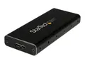 StarTech.com M.2 SSD Enclosure for M.2 SATA SSDs USB 3.1 (10Gbps) with USB-C Cable - External Enclosure for USB-C Host - Aluminum (SM21BMU31C3) - drevkabinett - SATA 6Gb/s - USB 3.1 (Gen 2)